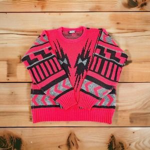 Men's Pink Patterned Sweater